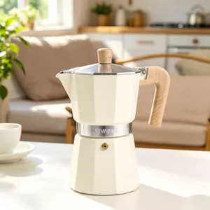 SIVAPHE Classic Italian Aluminum Moka Pot is suitable for use on gves, ceramic cooktops, and induction cooktops. Featuring a traditional design and manual operation, it is lightweight and portable, Perfect for making coffee at home, office, camping outdoo
