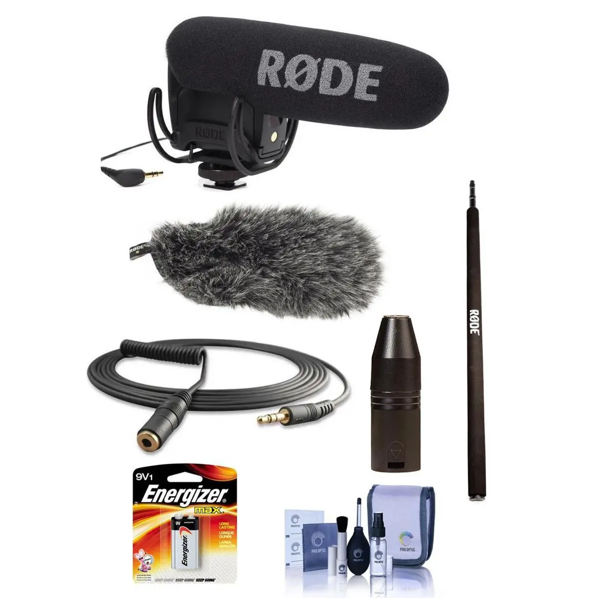 Rode VideoMic Pro On-Camera Shotgun Microphone with Boompole Accessory Kit, Audio, Dslr