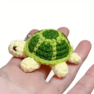 DIY Beginner Crochet Starter Kit, Turtle Crochet Set with Instructions, Adult Craft Kit with Hooks, Yarn, Fiber, Tutorial Video