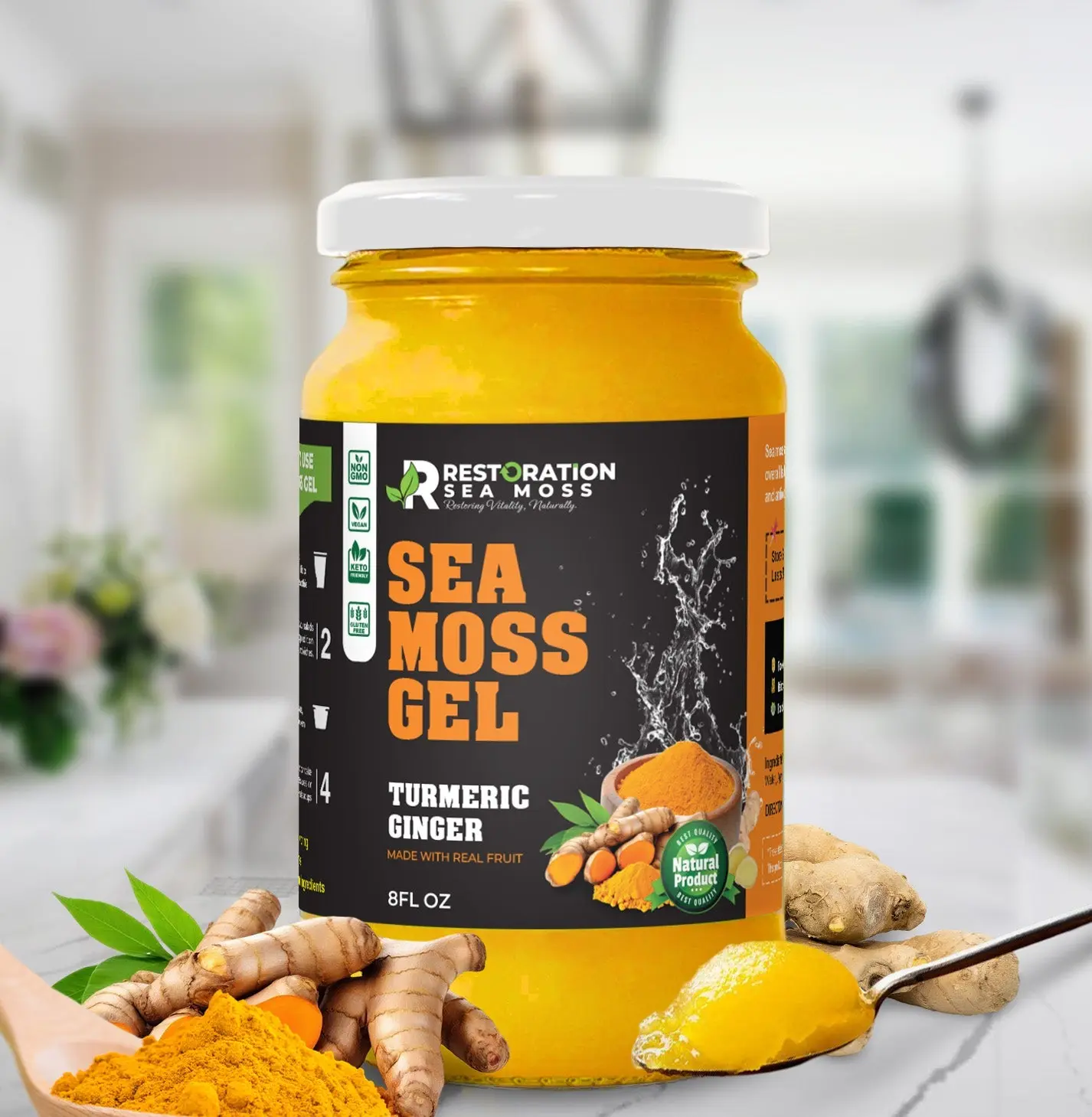 Turmeric Ginger Sea Moss Gel