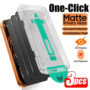 3-Pack Anti-Glare Tempered Glass Protective Screen Protector for iPhone 17 Pro Max/17 Pro/air/16/15/14/13/12/11/x/XS/XS Max/XR, Full Coverage, Bubble-Free, Accessories