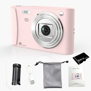 HD Digital Camera 8x Digital Zoom Camera for Vlog 3.0 Inch LCD Rechargeable Camera, Photography Camera for Teenagers and Beginners Supports 64GB TF Card for Photos, Videos and Cameras Thanksgiving and New Year Gift Portable and Durable Christmas Men Pink