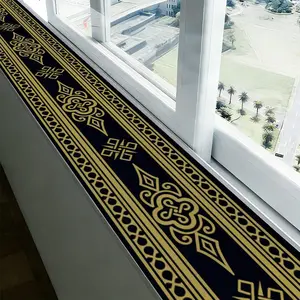 Durable Vinyl Self-Adhesive Wall Decorative Trim, Modern Geometric Design, DIY, Easy Installation & Maintenance, Multi-Purpose Decor for Baseboards, Wallpaper, Background Walls, Accent Wall Peel and Stick