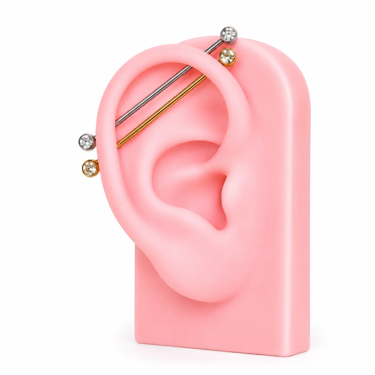 Titanium Gem Industrial Barbell