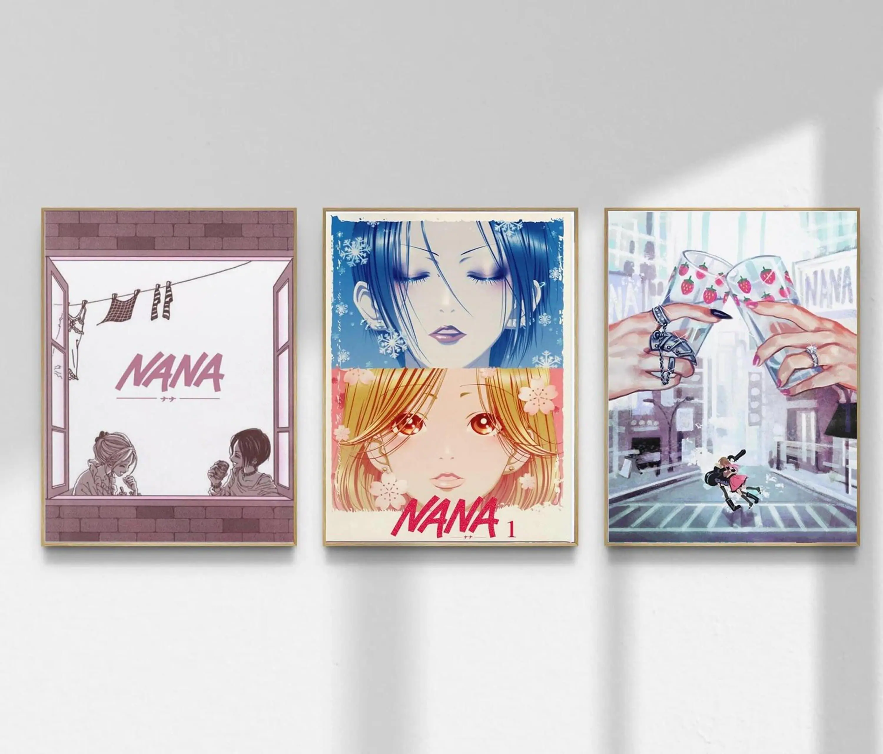 Nana Anime Poster Set, Nana Osaki Wall Art, Nana Komatsu Manga Print, Aesthetic Anime Room Decor, Shojo Anime Gift for Fans