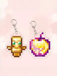 Pixel-Style Game Themed Pendant, Game Theme Keychain, Keychain for Bags, Game Type Bag Accessories, Suitable for Gifts, Home Decoration, Birthday Gifts, Limited Edition Accessory