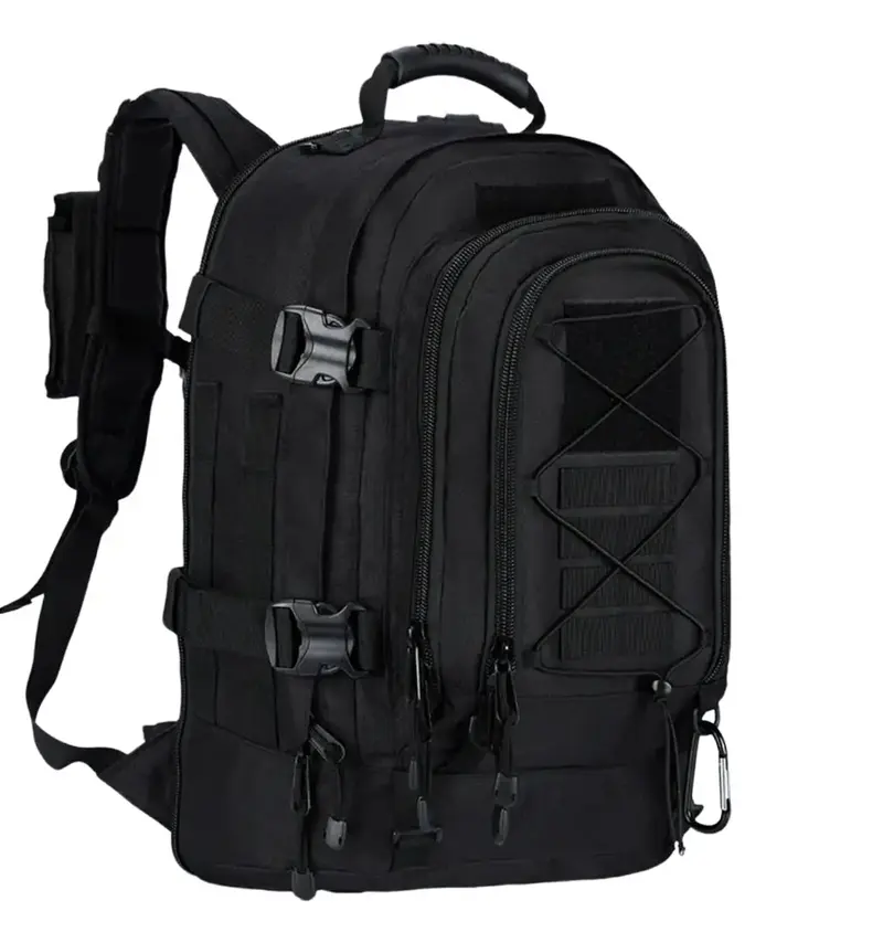 Magellan Outdoor Womens Lightweight‎ Nylon Travel Pouch And Backpack Bag Black MAGELLAN OUTDOORS Black Vinyl Travel Toiletry Accessory Tote  main image 4