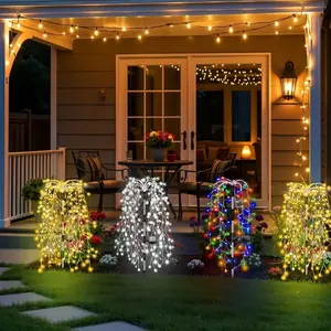 Solar Firework Light Outdoor Garden Lawn Decoration, Perfect for Courtyard, Garden Pathway, Party Camping Picnic Christmas Ramadan Halloween Decorations, Outdoor Twinkle Lights