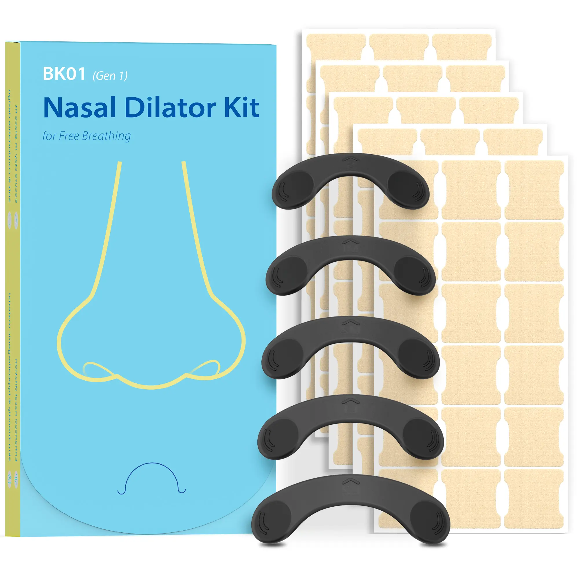 Nasal Strips for Sleep & Sports - BK01 | Breathe Better Anytime Nasal Strips for Sleep & Sports - BK01 | Breathe Better Anytime