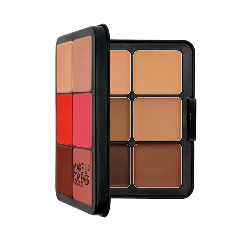 HD Skin Face Essentials Palette with Highlighters - Long-Lasting Full Face Cream Palette