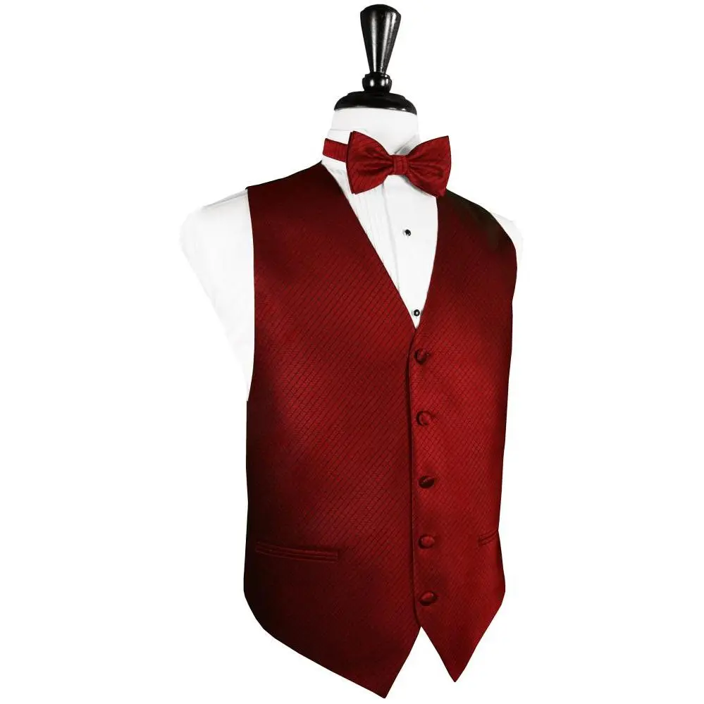 Claret Palermo Tuxedo Vest