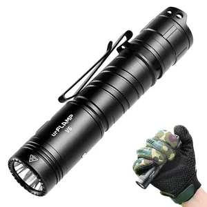 URFLAMP V6 Night's Watch 1300 Lumens Compact Flashlight with P9 LED High Performance Reverse Battery Protection IPX8 Waterproof Durable Aluminum Alloy EDC Friendly