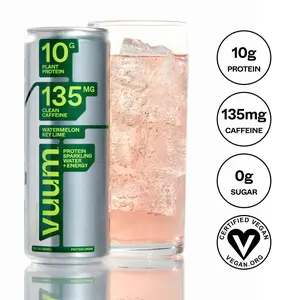 Drink Vuum Watermelon Key Lime Protein Sparkling Water Electrolyte Mix Powder Beverage Energy