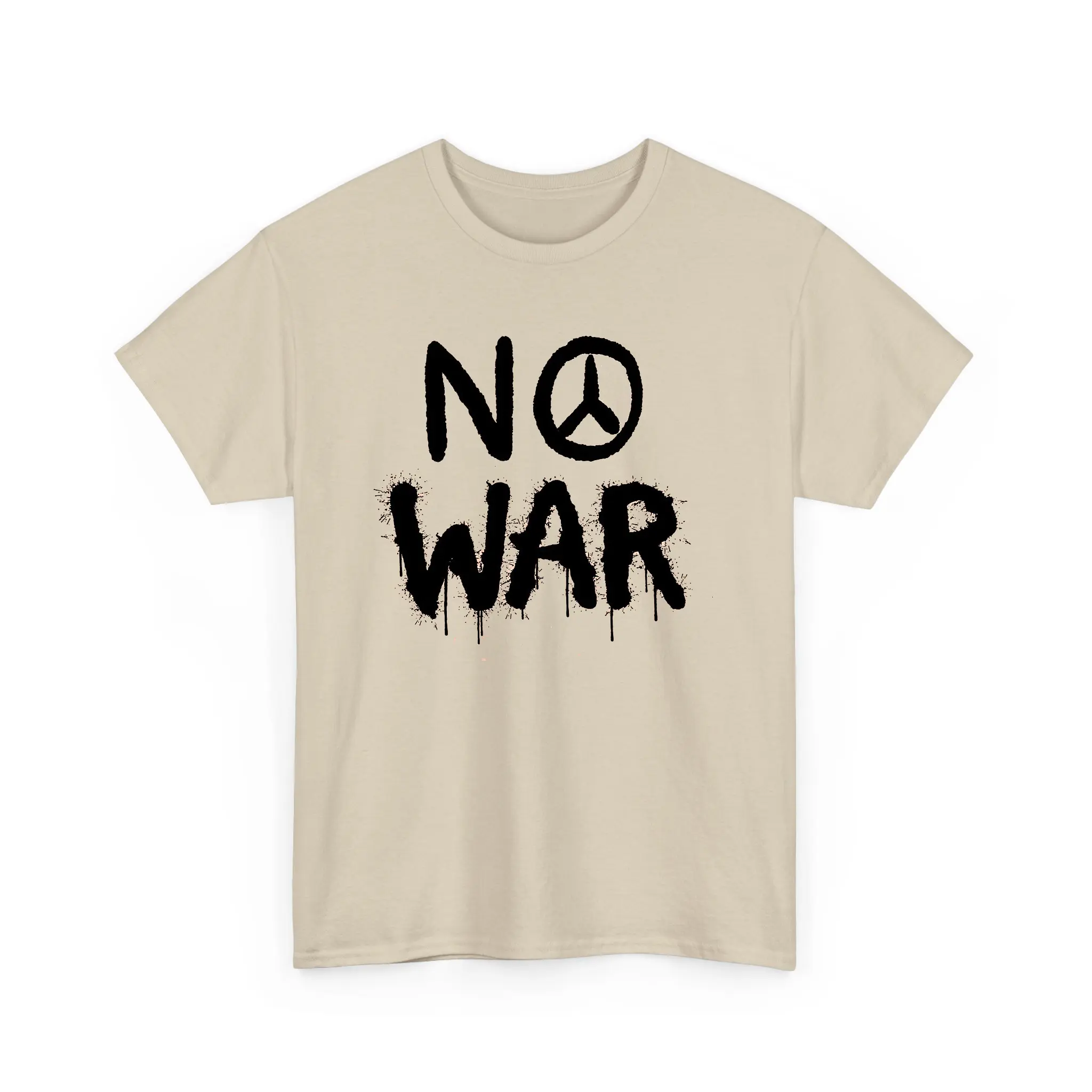 No War Shirt, Peace Sign T-shirt, World Peace Tee, Anti War, Unisex Graphic Cotton Top