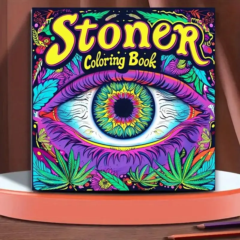 Stoner Coloring Book, 1 Count 20 Pages Fantasy Painting Book, Ideal Stress Relief & Creative Tool, Art Supplies for Adults & Teens