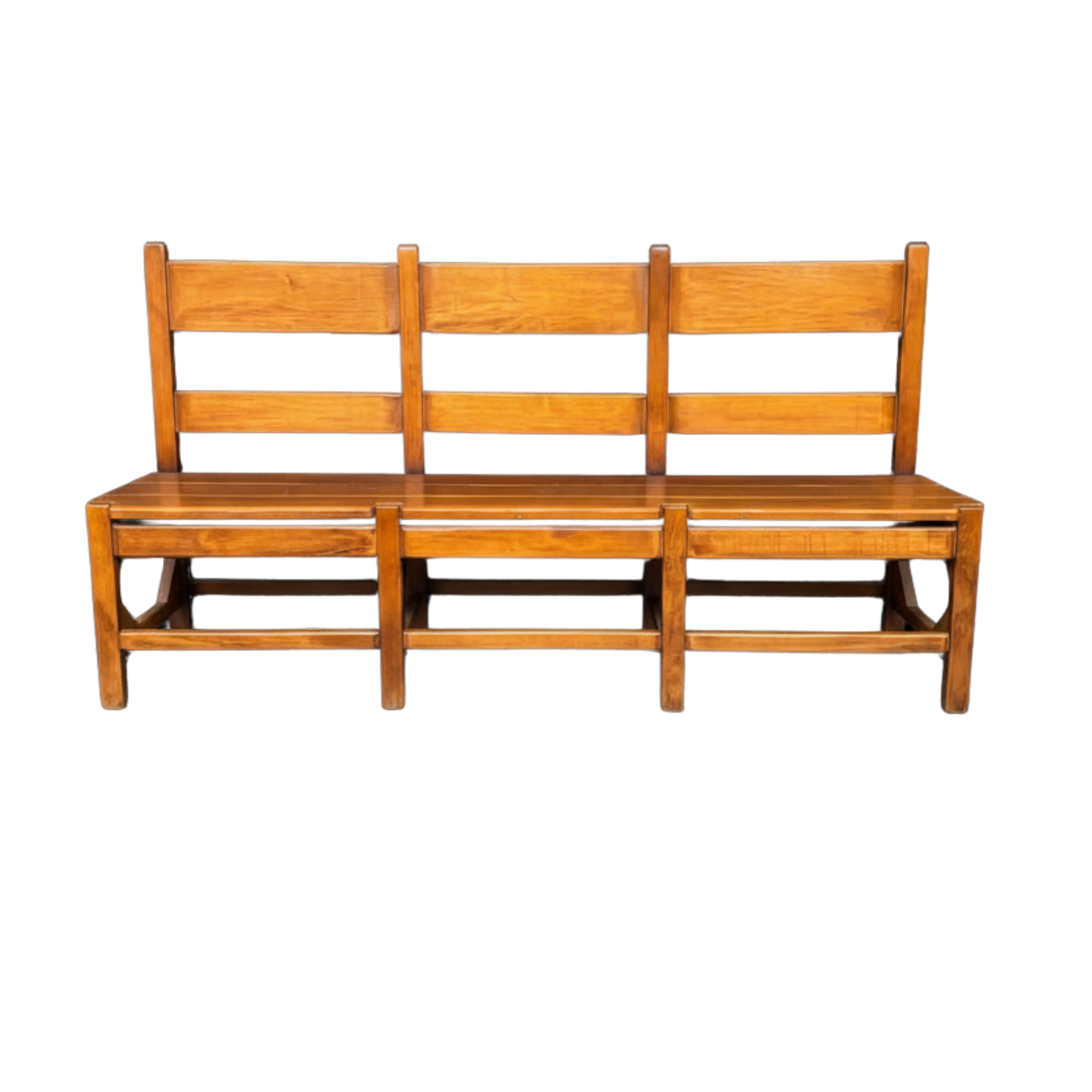 Antique Oak Three Seater Bench Antique Oak Three Seater Bench