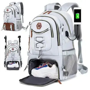 ShopWave-Io 2026 Outdoor Travel Backpack With Large Capacity For Sports Camping, Suitable For Men And Women With 17-Inch Laptop Compartment Traveling Bag