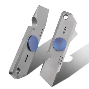 Edc Tool, 360 Degree Rotating Tc4 Titanium Pry Bar, Multi-Functional Edc Tools, Bottle Opener, Pocket Clip, Camping Gear, Lightweight Tools, Outdoor Camping Equipment