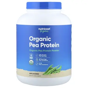 Nutricost Organic Pea Protein, Unflavored, 5 lb (2,268 g)