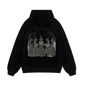 men's hoodie athletic hoodie everyday wear soft Witches Standing In Circle With Trees