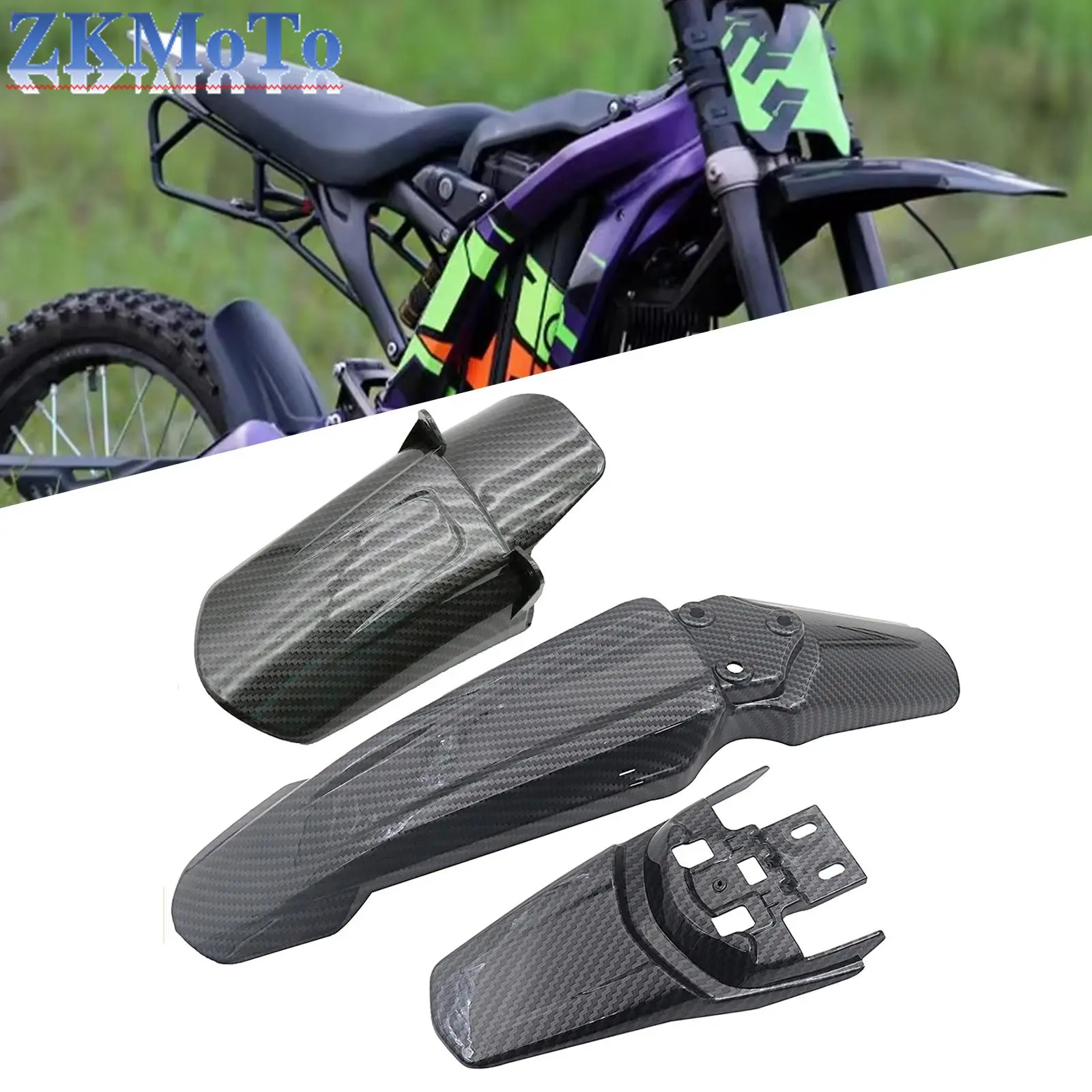 Front Rear Wheel Mudguards Fender For Light Bee X & Light Bee S For Segway X260 X160 Electric Motocross Motorcycle Parts