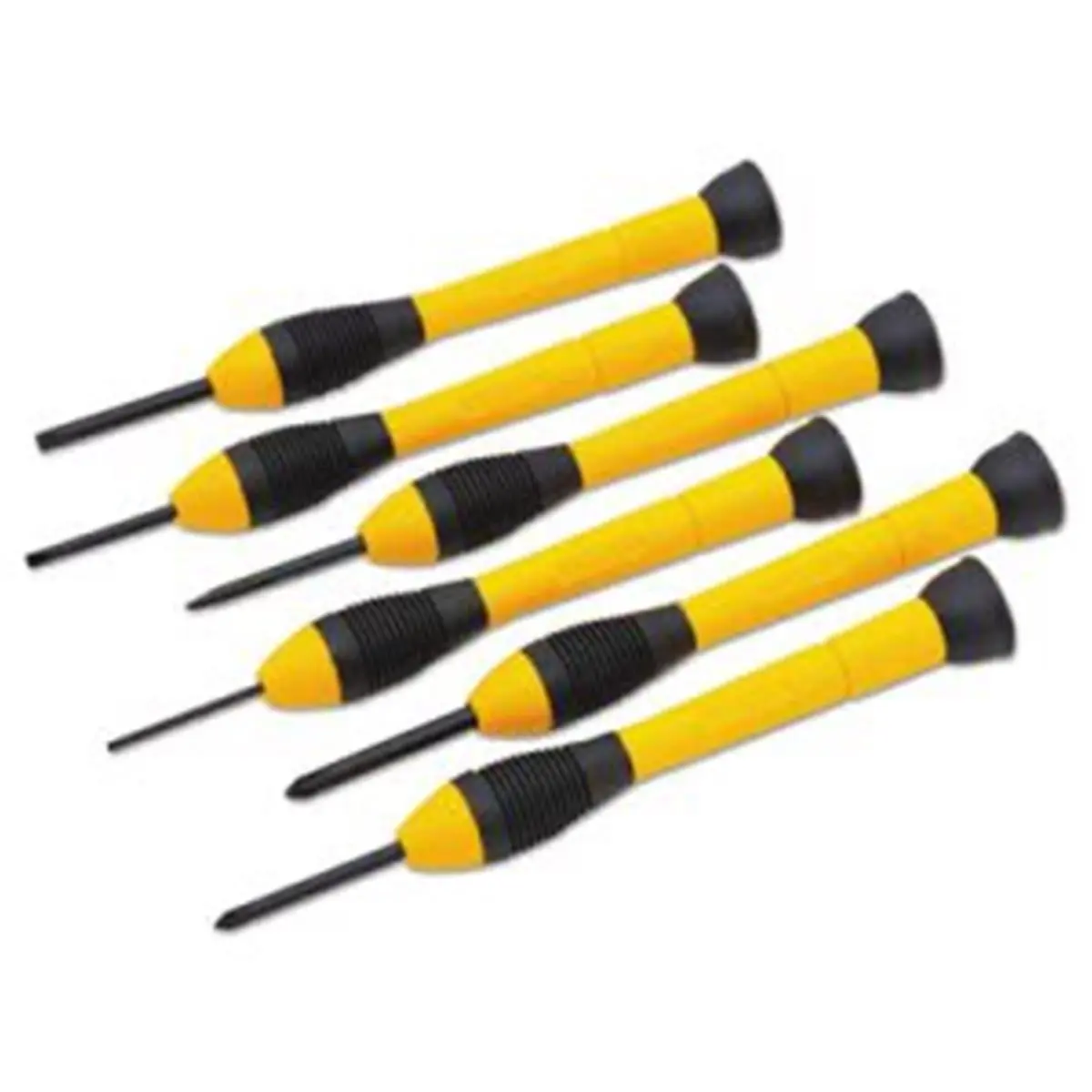 Stanley Bostitch 66052 Precision Screwdriver Set, Black & Yellow - 6 Piece, Tool