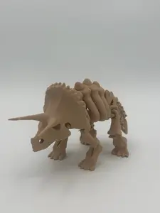 3D Printed Flexi Triceratops Dinosaur – Fully Articulated Desk Toy