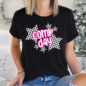 Cute Competition Day Shirt for Cheer Coaches and Moms Soft Breathable Fabric Playful Design Team Spirit Comfort Style