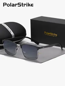 PolarStrike 1 Piece Unisex Polarstrike Square Round Sunglasses, Polarized Lenses Full Frame, UV400 Meticulous craftsmanship, reflecting taste Trendy Square Sunglasses