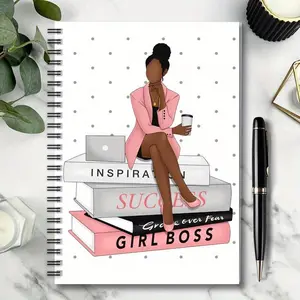 Girl Boss Themed Notepad, 1 Count Self-motivation Notepad, Suitable for Gifting to Friends, Family, Loved Ones, Or Yourself, Self Improvement Journal, Girly Office Supplies