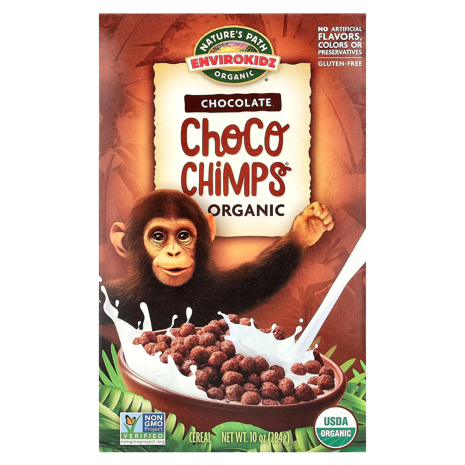 Nature's Path EnviroKidz, Organic Choco Chimps®, Chocolate , 10 oz (284 g)