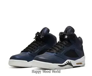 Midnight Blue 3M Magic Glow-in-the-Dark Mid-Top Collectible Sports Shoes