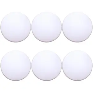 Door Stoppers (6 Pcs) Door Stops Wall Protector. 2" White  Door Bumpers with  Thickened Adhesive of Rubber Knob, Round Wall Shield Cushion. Door Knob Wall Protector,Anti- Pad