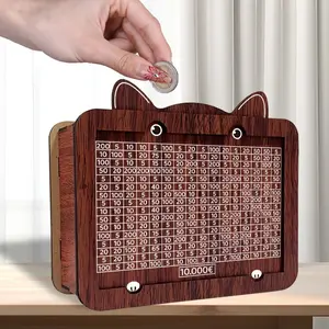 Creative DIY Money Box, Home Decor Ornament with Coin Slot, Reusable Cat Savings Jar, Desktop Paper Currency Bank (birthday/new Year Gift)