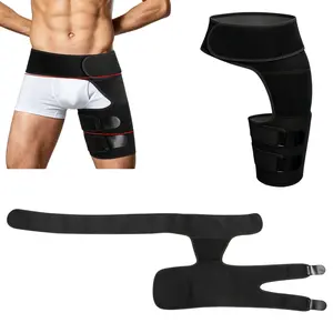 Hip Brace for Sciatica Pain Relief, Neoprene Compression Support Wrap for Men & Women, Fits Left & Right Leg, for Hip Tendonitis, Thigh & Groin Injuries