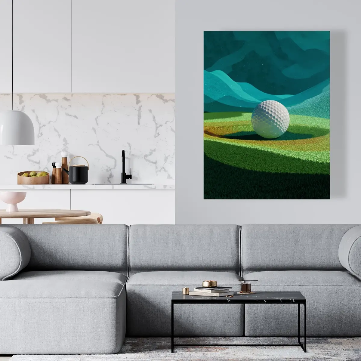 212 MAIN Artistic Minimalist Abstract Modern Photo Print, 36x48 in. Home Wall Decor, Room Decoration