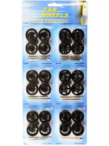 Wheels and Tires and Rims Multipack Set of 24 pieces for 1/24 Scale Model Cars and Trucks