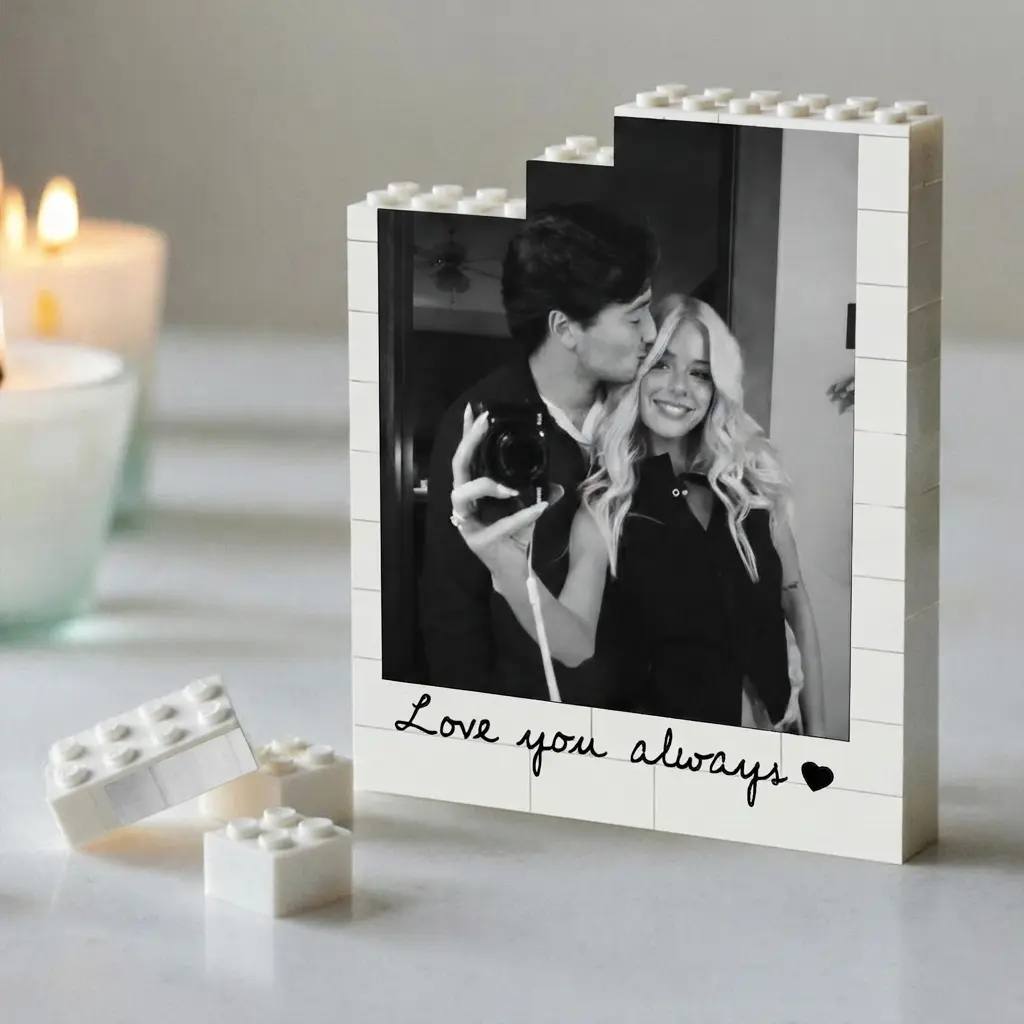 Custom Photo Building Blocks for Couples, Personalized Photo Block Puzzles, Unique Birthday Anniversary Gift, Valentnes Gift for Him Her Boyfriend G-friend