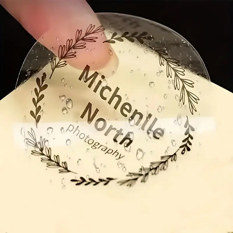 Transparent Thermal Label Paper, 50x50mm, Compatible with Phomemo Printers, Thermal Printing, Ideal for Gift Wrapping, Name Tags, Thank You Cards, Greeting Cards, Versatile Use