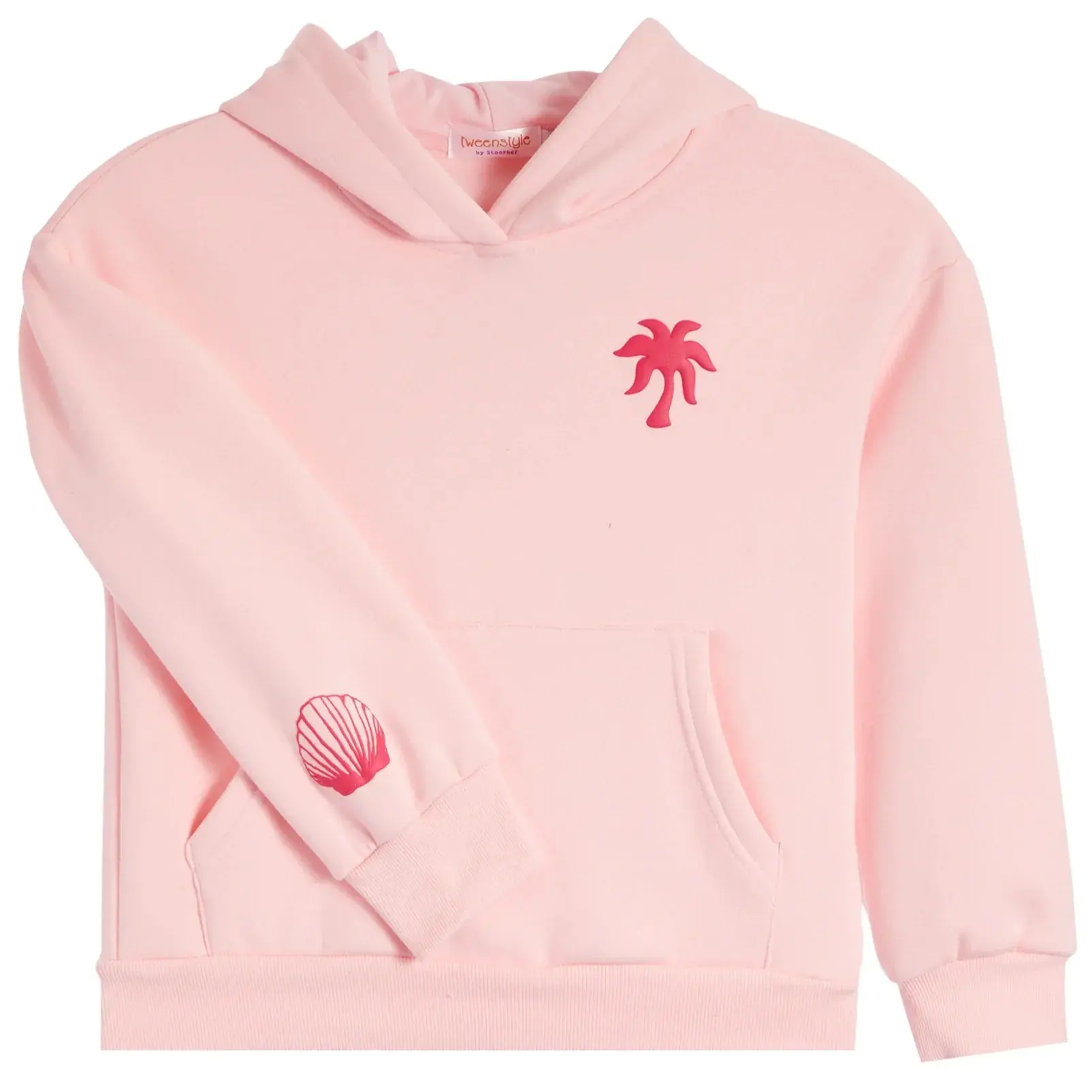 Pink Palm Hoodie