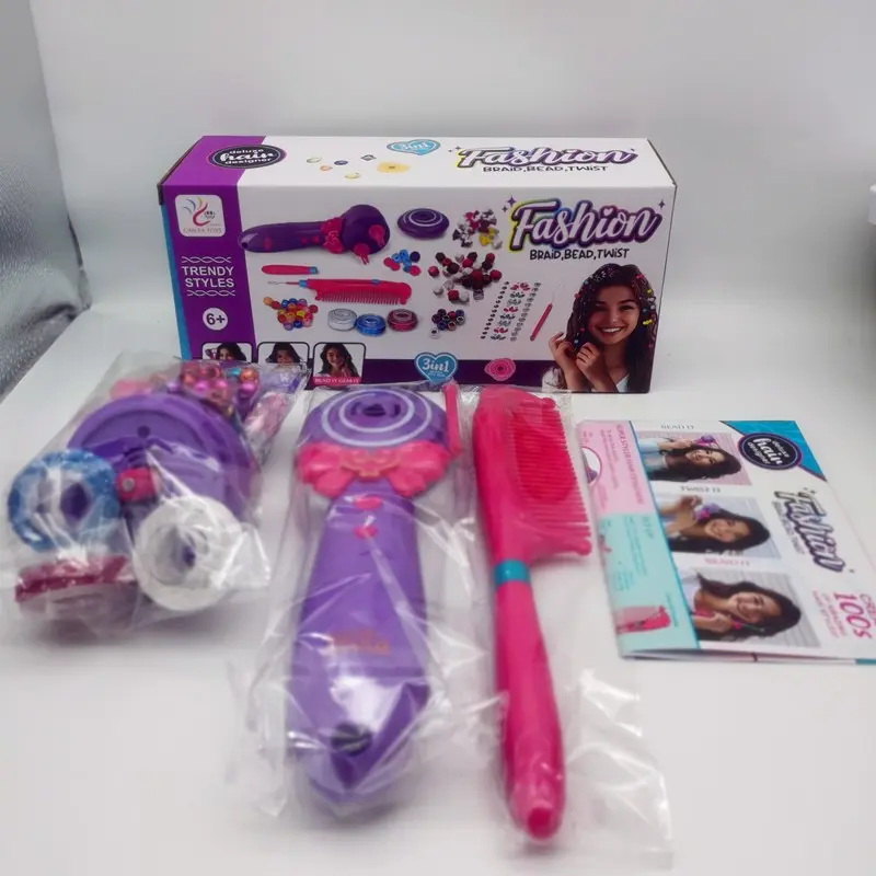 Magic Electric Braiding Hair Tool for Girls, Automatic Hair Styling Accessory, Hair Styling Kit, Heat Free Styler, Styling Hair Tools, Heatless Styling Tools, Perfect Gift for Birthday Halloween Christmas Thanksgiving
