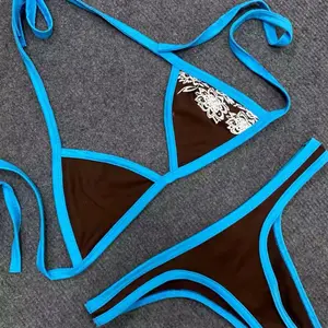 Y2K Bikini Set - Two Piece Bikini Set - Summer Bikini - Blue Bikini