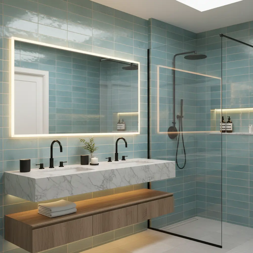 Souk Agua 2.8×11 Bright Porcelain Tile