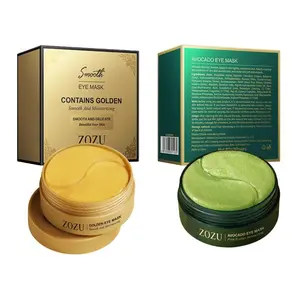 Avocado & Gold Eye Mask Patch Set Dual-Action Gel Patches for Day & Night Natural Moisturizing Reduces Fine Lines and Eye Bags Daily Skincare Product Nourishing Soothing