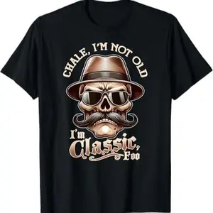 Humorous Classic Foo Graphic T Shirt Featuring Cholo Chicano Lowrider Artwork for Men