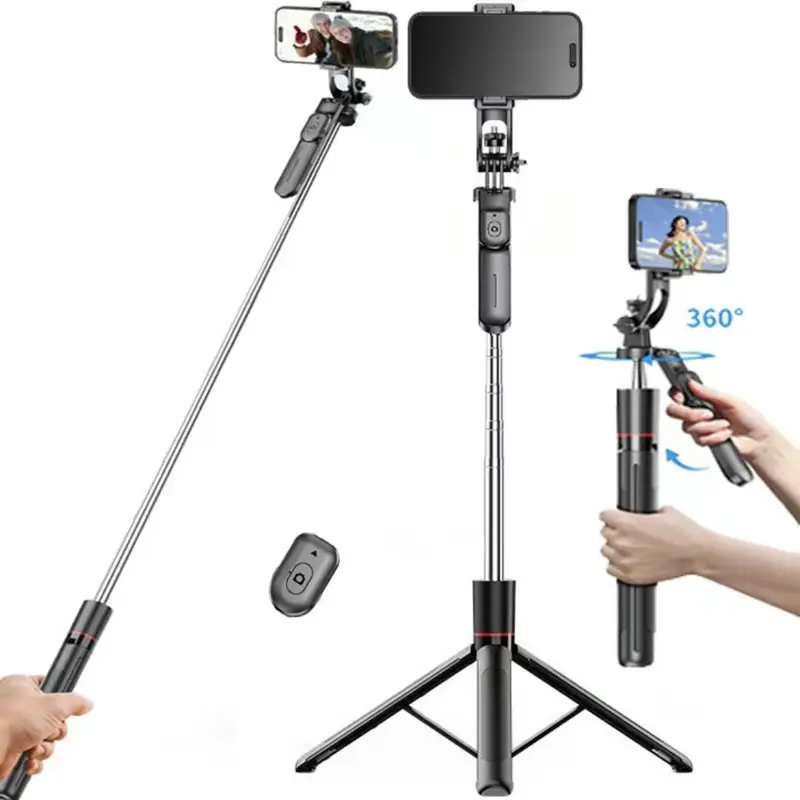 67" Phone Tripod ,Phone Holder for iPhone/Android & Selfie Stick,Upgraded Stand,Suitable for home and travel, Travel-Friendly & Stable Cellphone Smartphone