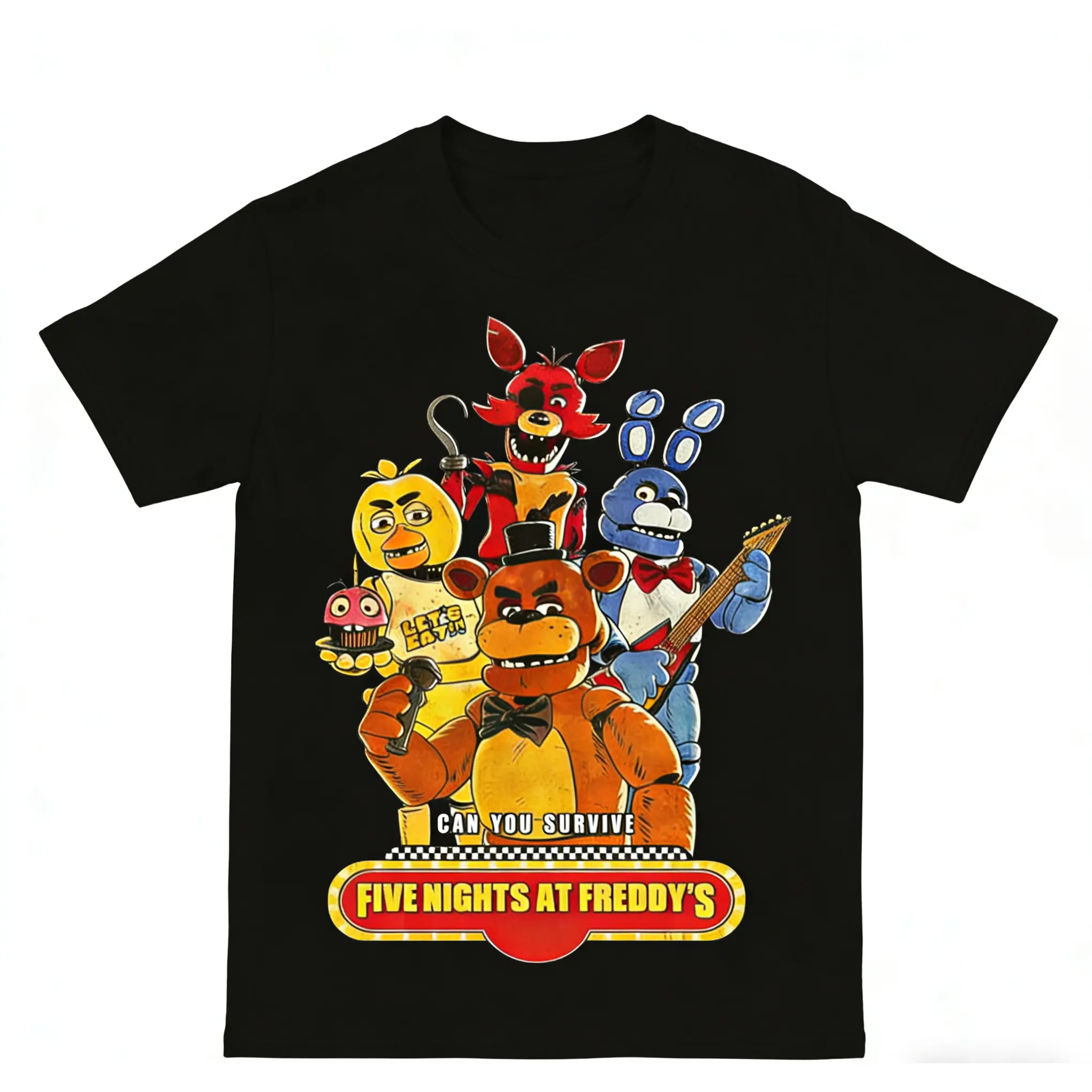 oversize cotton Five Nights at Freddy's Tee Horror Game gift Retro Unisex Clothing FNAF At Freddy Fazbear's In 1987 And All I Got Was This Shirt Top Trending y2k