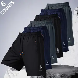 Urban Active Stylish Mens Quick Dry Athletic Shorts Casual Drawstring Elastic Waist Zipper Pocket Sports Shorts for Street Style Daily Wear and Social Gatherings