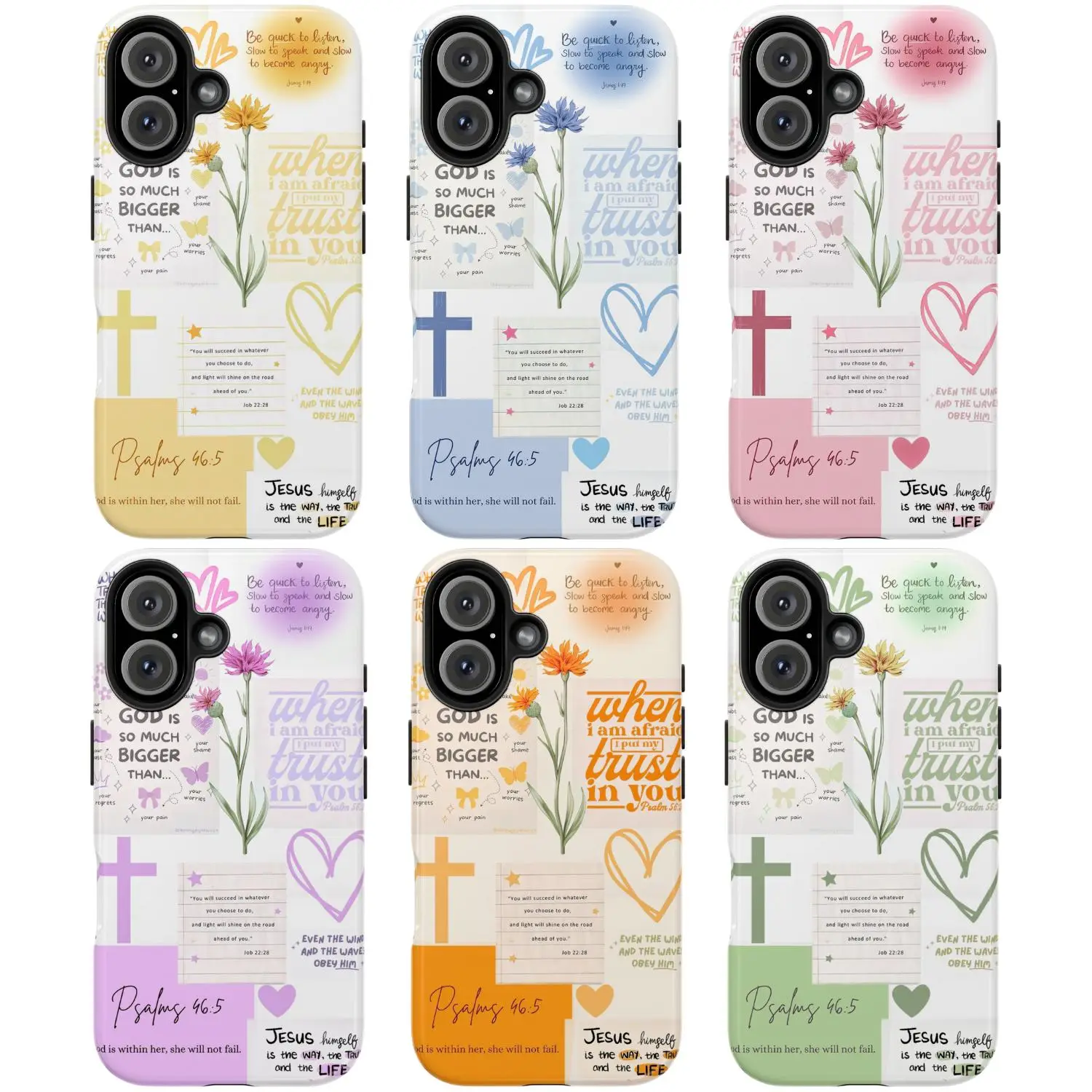 Jessu Floral Phone Case, For iPhone 16/15/14/13/12/11/X/8/7 Pro Max, Drop Phone Case, For Phone SamSung S24/S23/S22/S21 Ultra, Cute Gift For Her