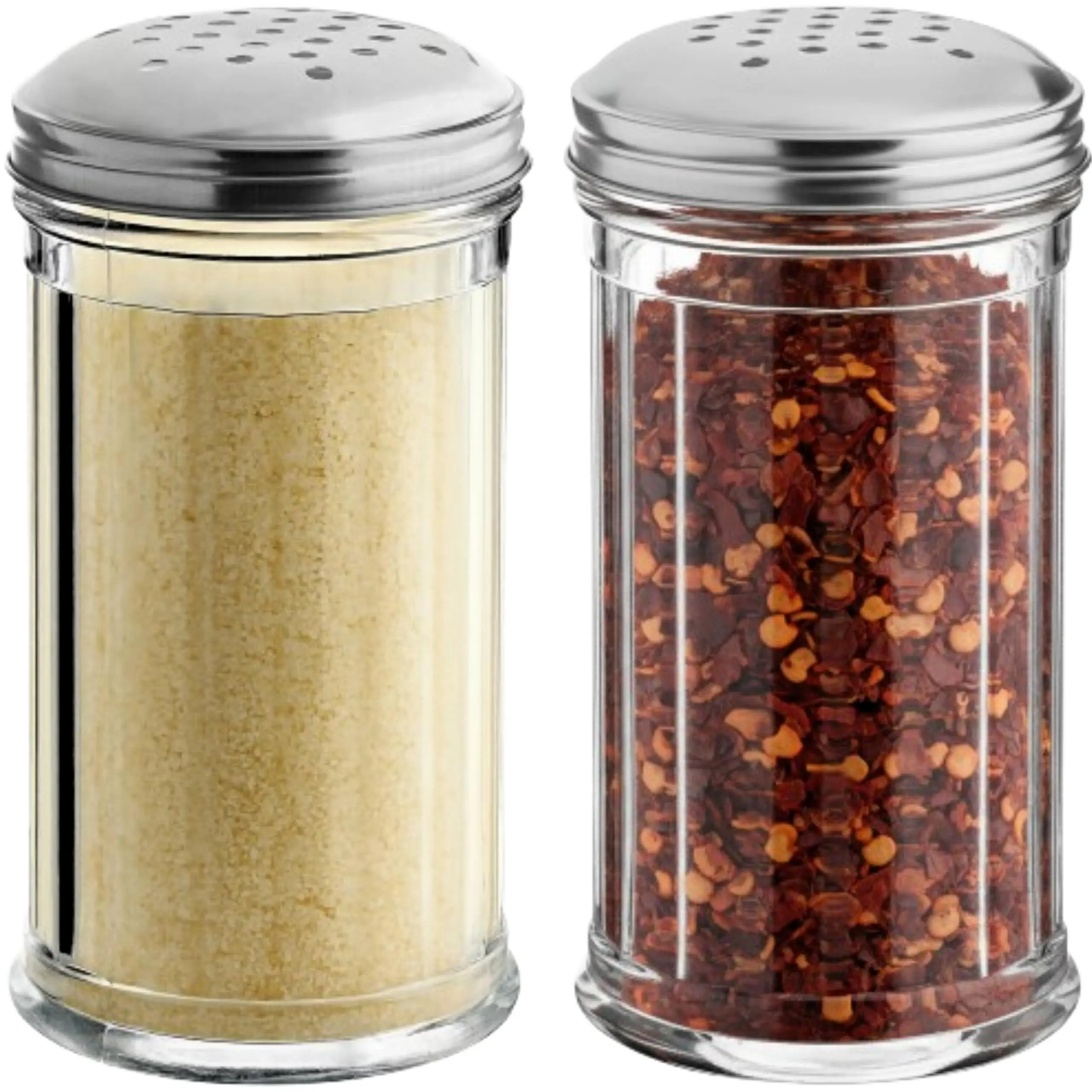 12 Oz Parmesan Cheese Shaker/salt And Pepper Shakers With Stainless Steel Lid  Clear Plastic Seasoning Shaker Sugar/spice Dispenser Large Salt (360 Ml) By  (2 Oz)